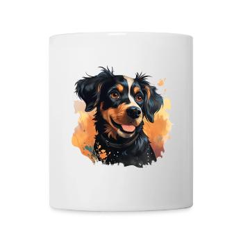 Mignon Dog Design - Animaux, Joie, Amour - Mug blanc - blanc - Devant