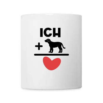 Déclaration Heart Cuddly Toy Dog Pets - Mug blanc - blanc - Devant