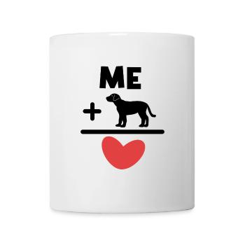 Déclaration de chien de cœur Animal préféré Animaux de compagnie Animaux - Mug blanc - blanc - Devant