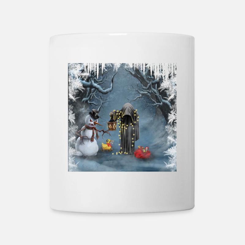Dunkle Weihnachten - Tasse - Weiß