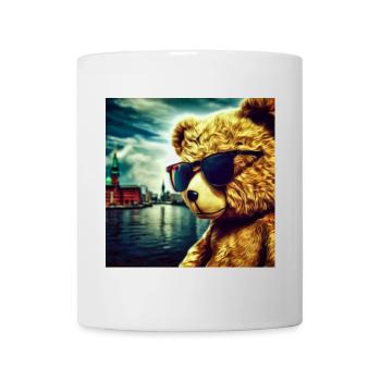 Teddy on Tour - Tasse - Weiß - Vorne