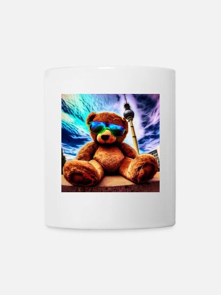 Teddy in Berlin II - Tasse - Weiß