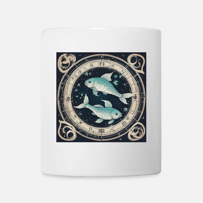 Zodiaque Poissons - Mug blanc - blanc