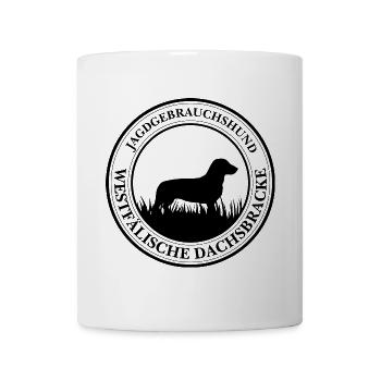 Westfälische Dachsbracke Jagdgebrauchshund Hunde - Tasse - Weiß - Vorne