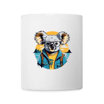 Coucher de soleil d’aventure côtière Koala - Mug blanc - blanc - Devant