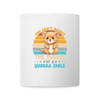 Le pouvoir du quokka : les sourires - Mug blanc - blanc - Devant