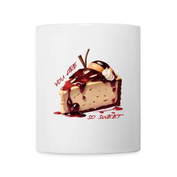 Gâteau sucré - Mug blanc - blanc - Devant