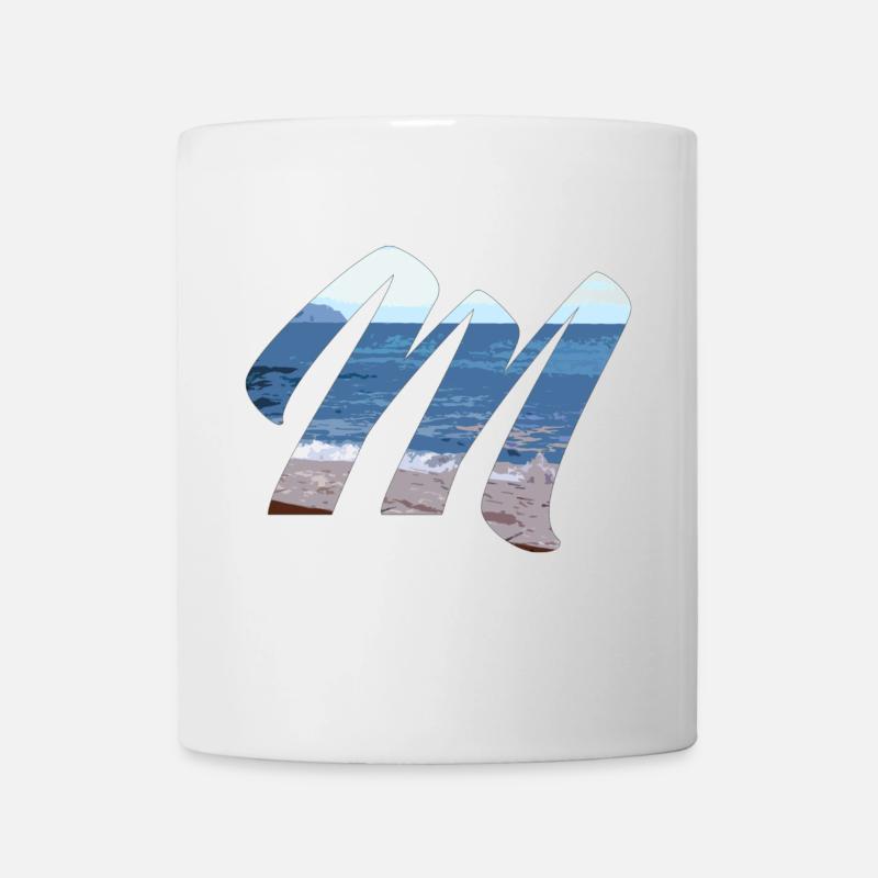 Meereswellen Kunst Design - Tasse - Weiß