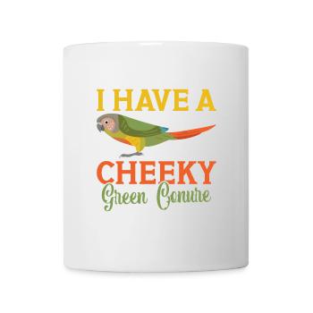 J’ai un vilain perroquet perruche vert Conure - Mug blanc - blanc - Devant