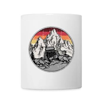 Sunset Summit Jeep Abzeichen - Tasse - Weiß - Vorne