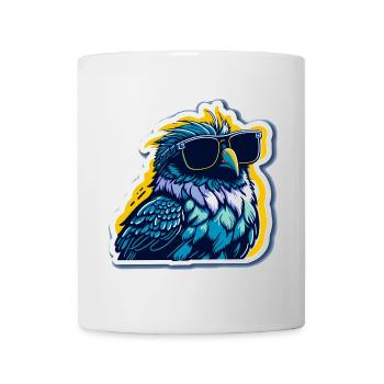 Un oiseau si cool - Mug blanc - blanc - Devant