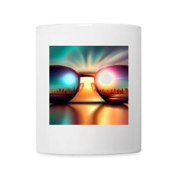 Sunglasses @ Morning - Tasse - Weiß - Vorne