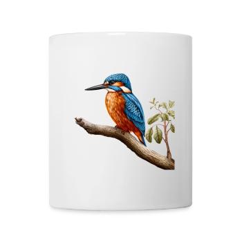 Eisvogel Und Kingfisher Design Für Vogelfreunde - Tasse - Weiß - Vorne