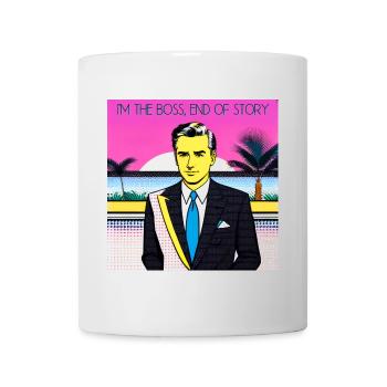 Je suis le chef, fin de l’histoire - Mug blanc - blanc - Devant
