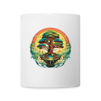 Tree of Life River Rainbow Nature Shirt - Mug - white - Front