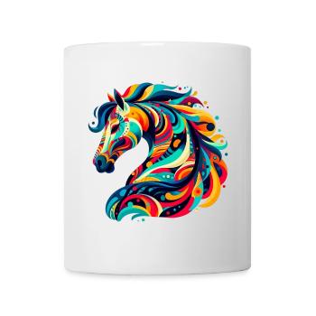 Cheval - Mug blanc - blanc - Devant