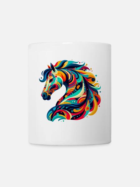 Pferd - Tasse - Weiß