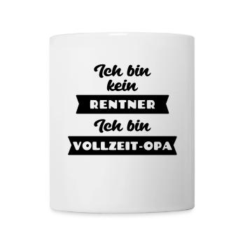 Ruhestand Statement Senior Job Pensionist Freizeit - Tasse - Weiß - Vorne