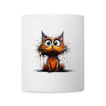 Crazy looking cat for cat lady - Mug - white - Front