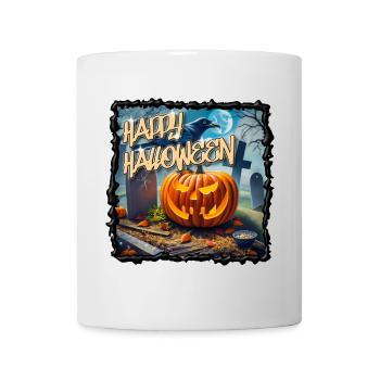 Nocturnal Mystery: The Happy Halloween T-Shirt - Mug - white - Front