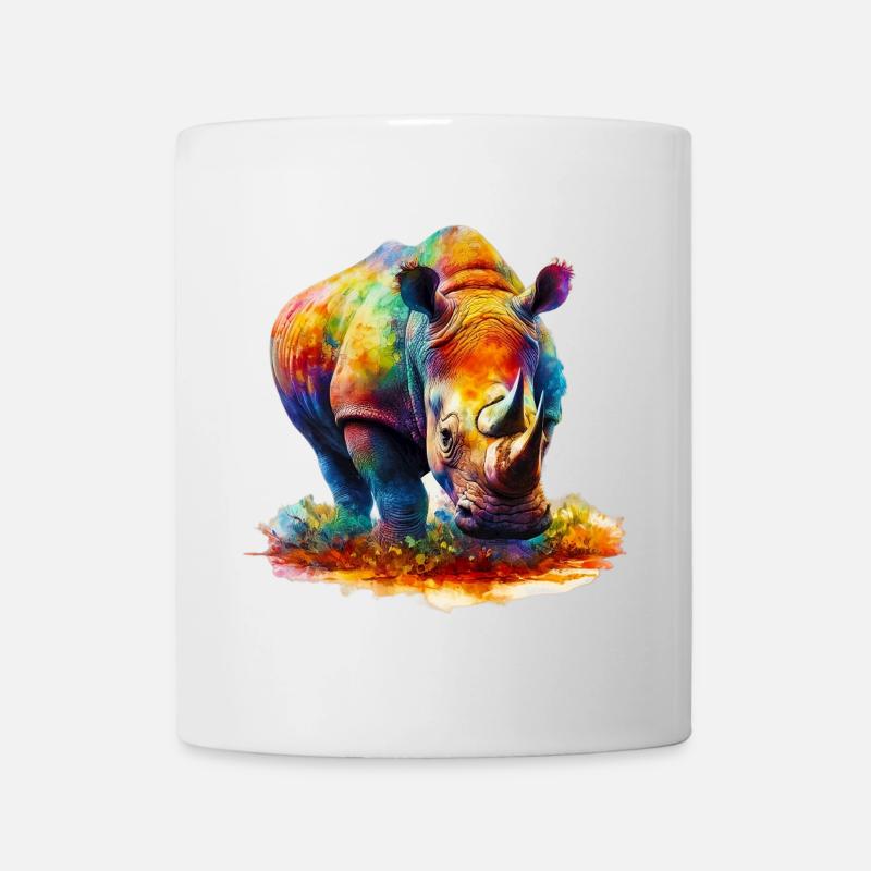 Nashorn - Tasse - Weiß