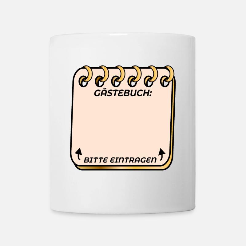 Geburtstag Gästeliste Gästebuch Party Geschenk - Tasse - Weiß