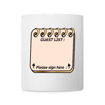 Guest List Party Celebration Memories - Mug - white - Front
