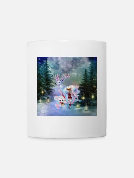 Wunderbare Fantasy-Rentiere - Tasse - Weiß