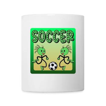 KIDS SOCCER SPORT DRAWING - Mug - white - Front
