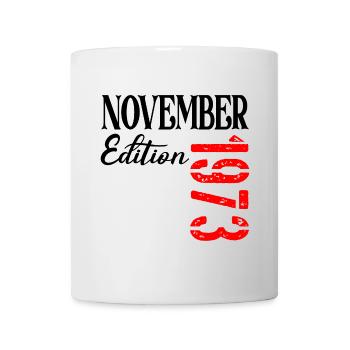 53. Geburtstag November 1973 - DREIUNDFÜNFZIG - Tasse - Weiß - Vorne