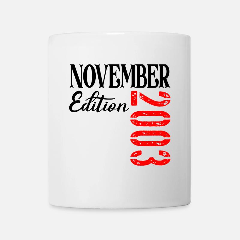 23. Geburtstag - Dreiundzwanzig Edition 2003 - Tasse - Weiß