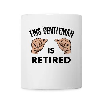 Beruf Senior Statement Ruhestand Pensionist - Tasse - Weiß - Vorne