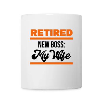 Déclaration de retraite Retraité Carrière d’aîné - Mug blanc - blanc - Devant