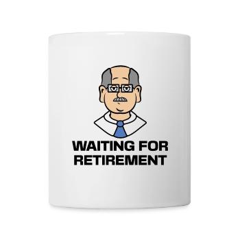 Déclaration de retraité senior - Mug blanc - blanc - Devant