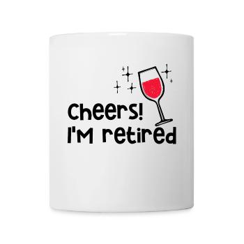 Déclaration de pension Liberté Adieu Retraite - Mug blanc - blanc - Devant