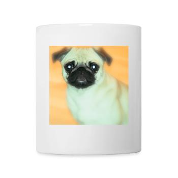 Cute Pug with Big Eyes - Mug - white - Front