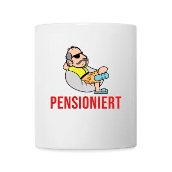 Pensionierung Spruch Senior Ruhestand Pensionär - Tasse - Weiß - Vorne