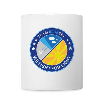 Sun Lover Badge Team Blue Sky Light Warrior Emblem - Mug - white - Front