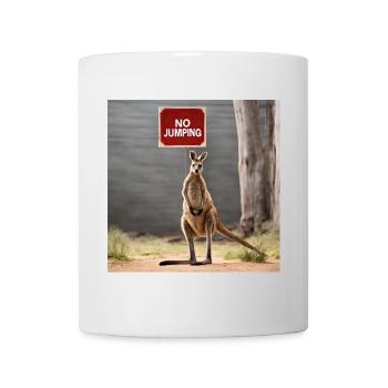 NoJumping - Kangaroo MEME - Tasse - Weiß - Vorne