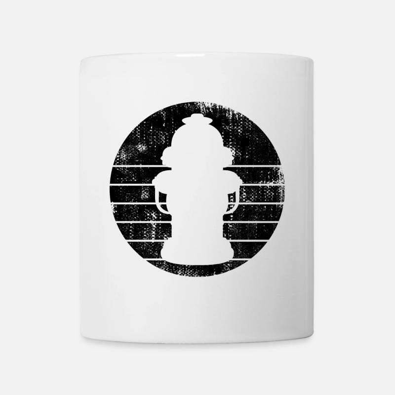 Croquis de borne-fontaine - Mug blanc - blanc