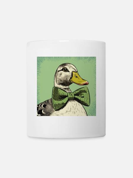 Duck with Bowtie - Tasse - Weiß