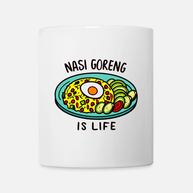 Le nasi goreng c'est la vie ! - Mug blanc - blanc