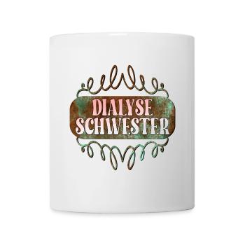 DIALYSESCHWESTER - Fachkraft für Dialyse - Tasse - Weiß - Vorne