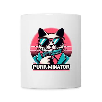 The Purr-minator - Tasse - Weiß - Vorne