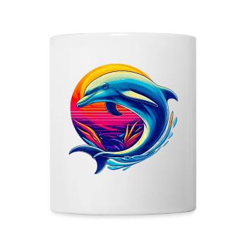 Dauphin - Mug blanc - blanc - Devant