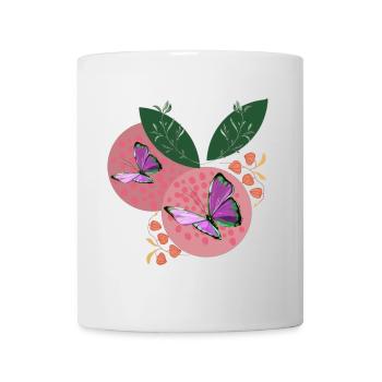 BUTTERFLY DREAMS - Mug blanc - blanc - Devant