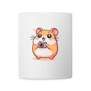 Appareil photo Hamster - Mug blanc - blanc - Devant