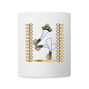 4th Children's Birthday Party - FOUR Years Old Pirates - Mug - white - Front