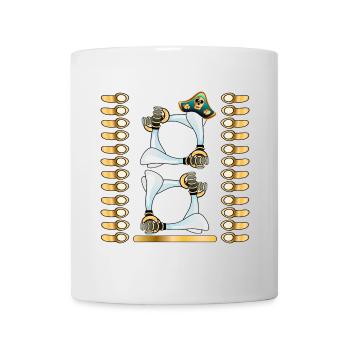 8ème anniversaire des enfants - 8 ans - PIRATES - HUIT - Mug blanc - blanc - Devant