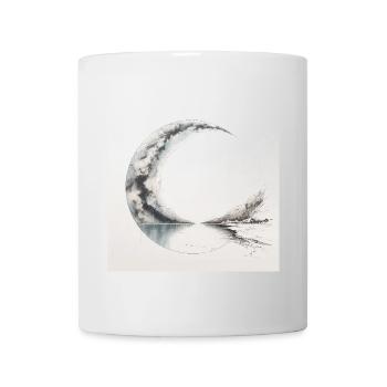 Zeichnungsposter einer surrealen Landschaft - Tasse - Weiß - Vorne